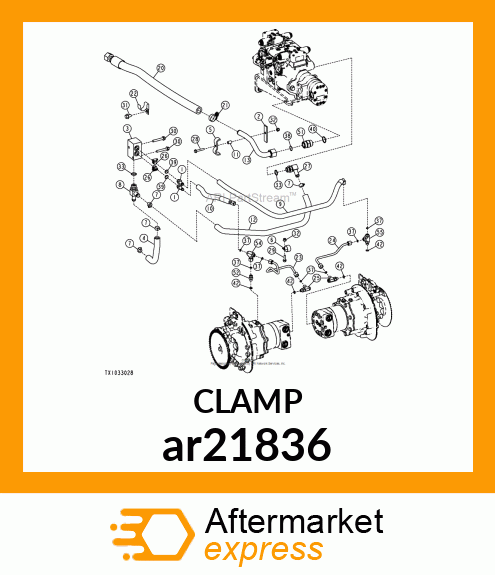 CLAMP HOSE ar21836