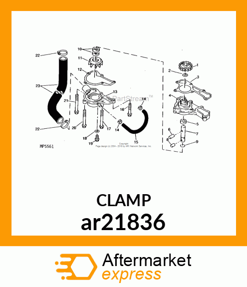 CLAMP HOSE ar21836