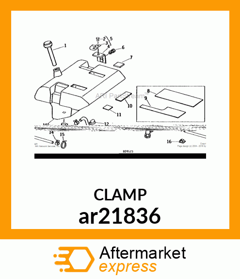 CLAMP HOSE ar21836