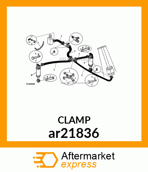 CLAMP HOSE ar21836