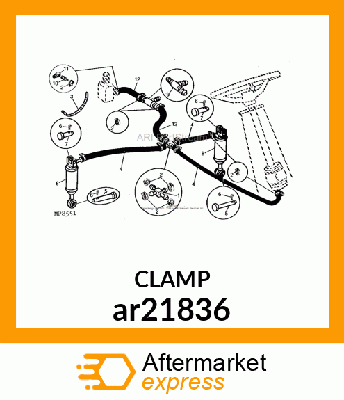 CLAMP HOSE ar21836