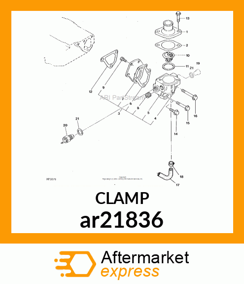 CLAMP HOSE ar21836