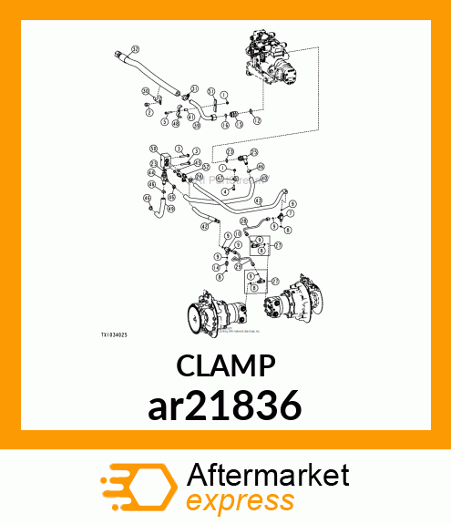 CLAMP HOSE ar21836