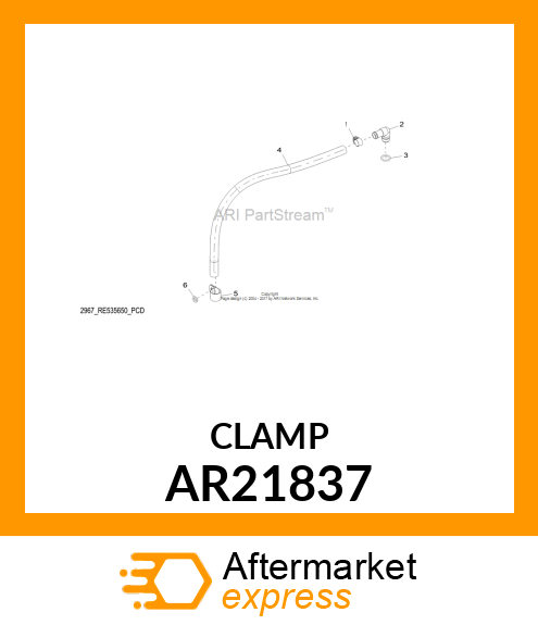 HOSE CLAMP, CLAMP, HOSE AR21837