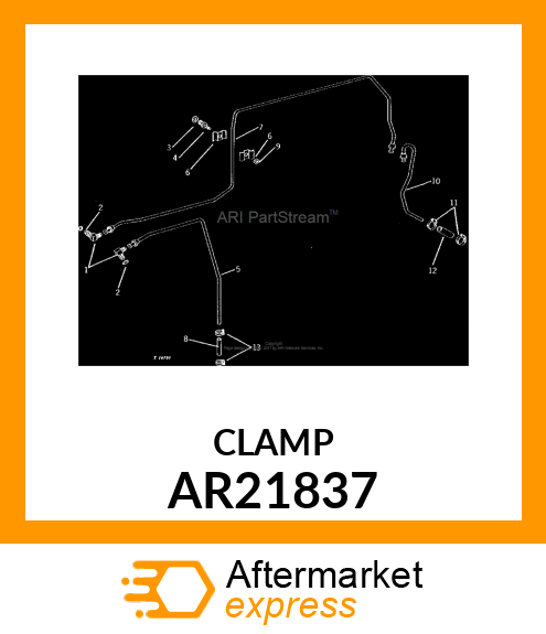 HOSE CLAMP, CLAMP, HOSE AR21837