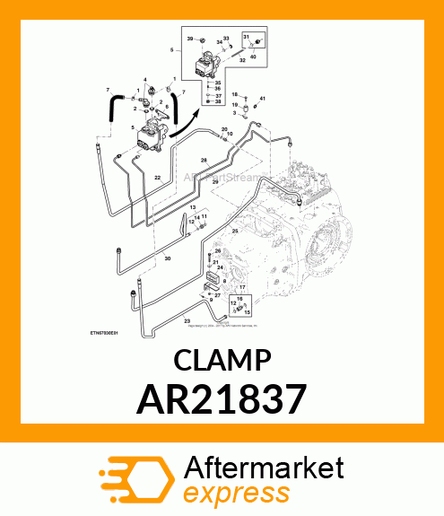 HOSE CLAMP, CLAMP, HOSE AR21837