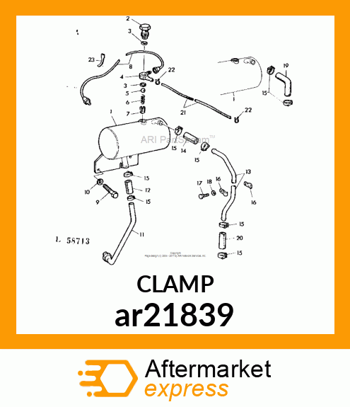 WORM GEAR CLAMP(TYPE"F") ar21839