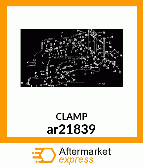 WORM GEAR CLAMP(TYPE"F") ar21839