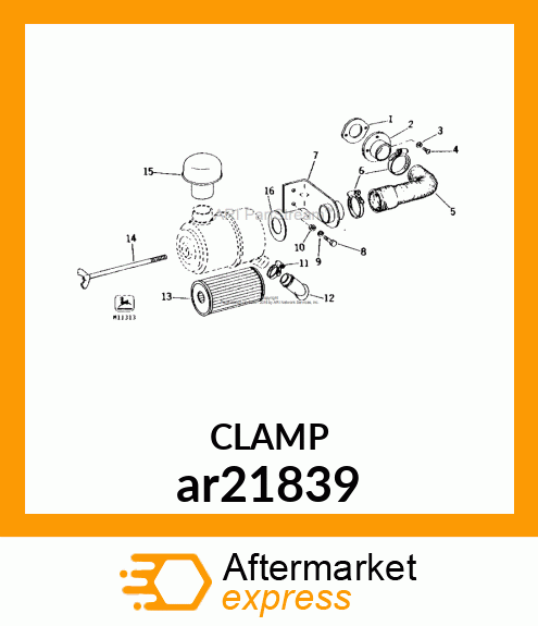 WORM GEAR CLAMP(TYPE"F") ar21839