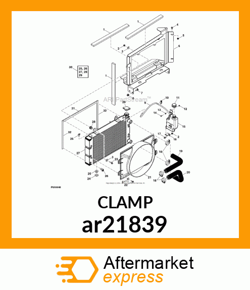 WORM GEAR CLAMP(TYPE"F") ar21839