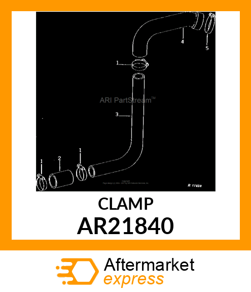 HOSE CLAMP, CLAMP, HOSE AR21840