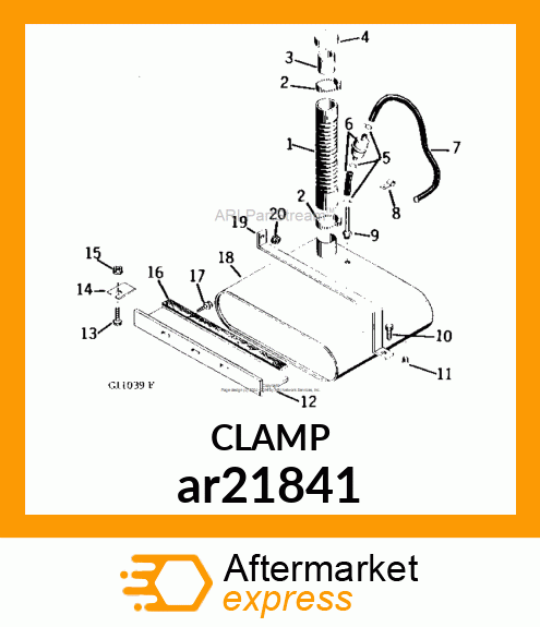 WORM GEAR CLAMP(TYPE F )U.S.,CANADA ar21841