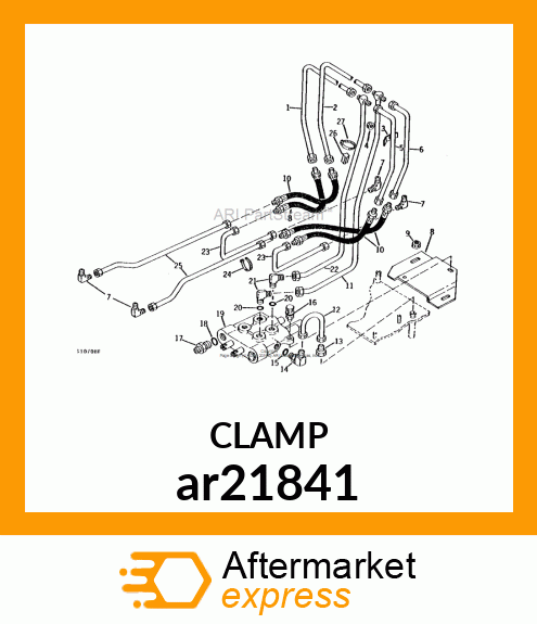 WORM GEAR CLAMP(TYPE F )U.S.,CANADA ar21841