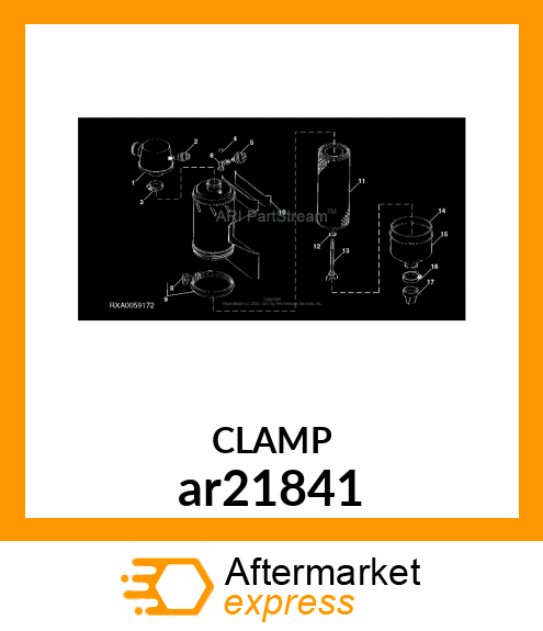 WORM GEAR CLAMP(TYPE F )U.S.,CANADA ar21841