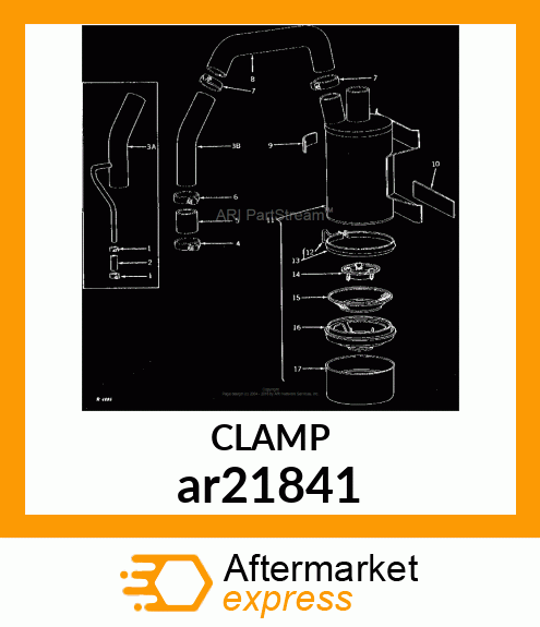 WORM GEAR CLAMP(TYPE F )U.S.,CANADA ar21841