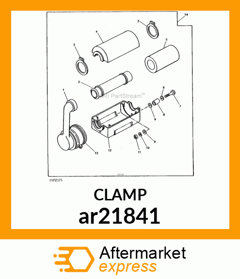 WORM GEAR CLAMP(TYPE F )U.S.,CANADA ar21841