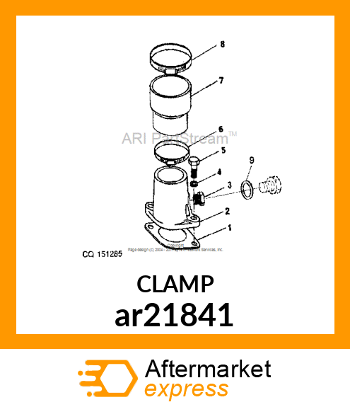 WORM GEAR CLAMP(TYPE F )U.S.,CANADA ar21841