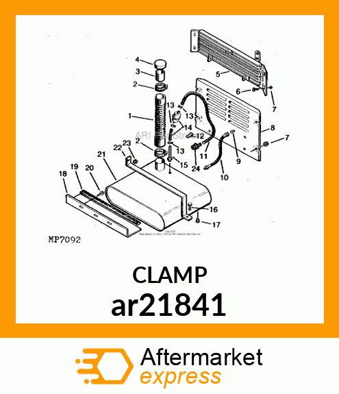 WORM GEAR CLAMP(TYPE F )U.S.,CANADA ar21841