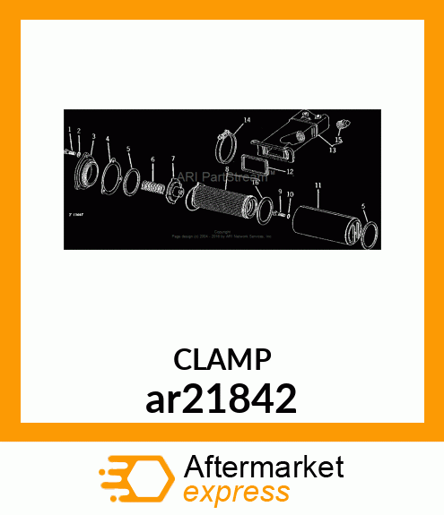 WORM GEAR CLAMP(TYPE F )U.S.,CANADA ar21842