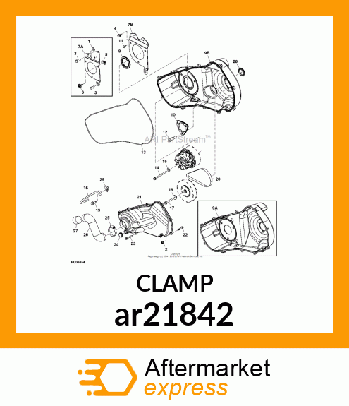 WORM GEAR CLAMP(TYPE F )U.S.,CANADA ar21842