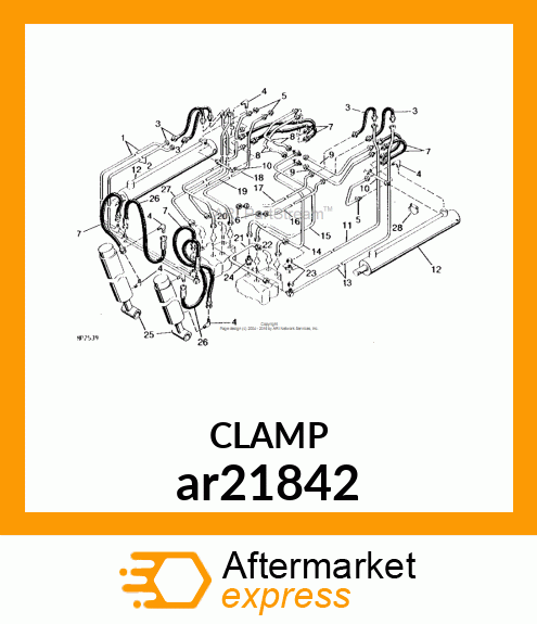 WORM GEAR CLAMP(TYPE F )U.S.,CANADA ar21842