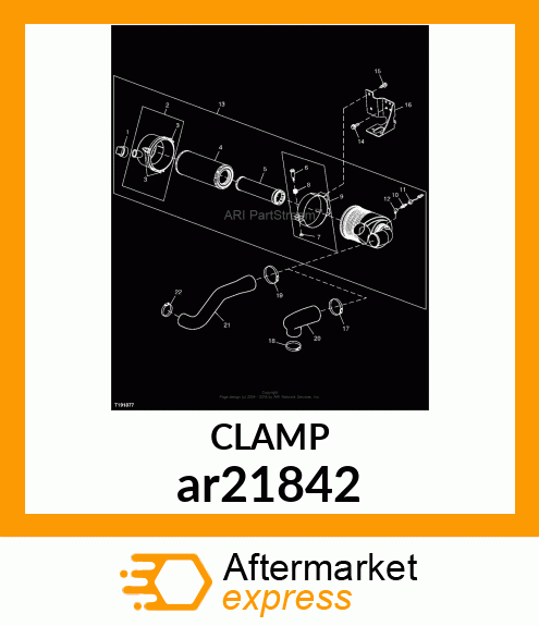 WORM GEAR CLAMP(TYPE F )U.S.,CANADA ar21842