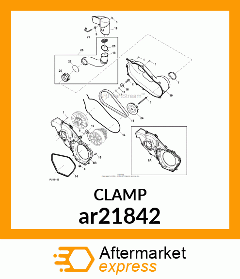 WORM GEAR CLAMP(TYPE F )U.S.,CANADA ar21842