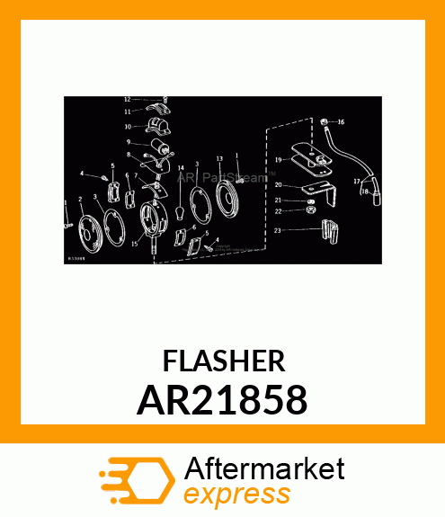 FLASHER 12V /WARNING LAMP/ AR21858