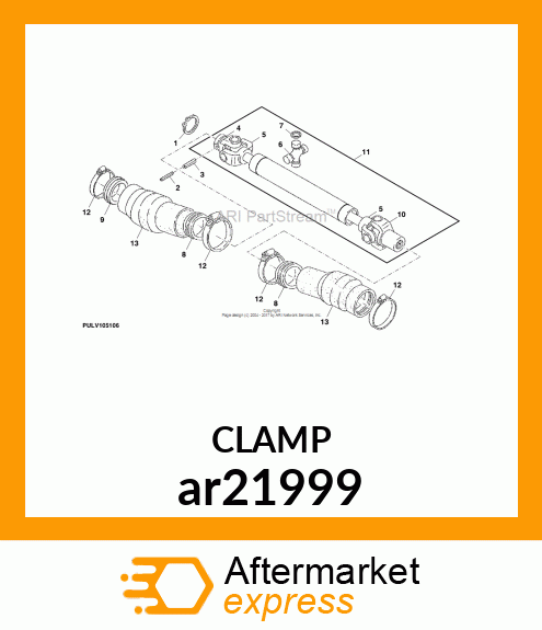 WORM GEAR CLAMP(TYPE F )U.S.,CANADA ar21999