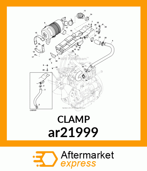 WORM GEAR CLAMP(TYPE F )U.S.,CANADA ar21999