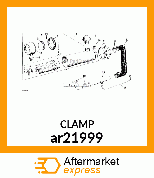 WORM GEAR CLAMP(TYPE F )U.S.,CANADA ar21999