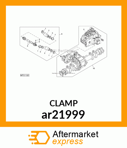 WORM GEAR CLAMP(TYPE F )U.S.,CANADA ar21999