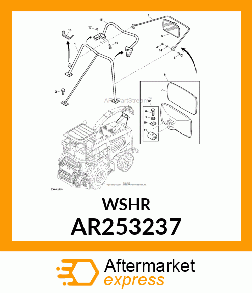 ASSY, WASHER, THRUST WITH 429 PARCO AR253237