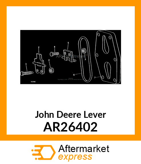 LEVER,VALVE OPERATING,UPPER AR26402