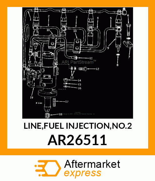 LINE,FUEL INJECTION,NO.2 AR26511
