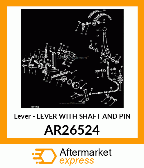 Lever With Shaft & Pin AR26524