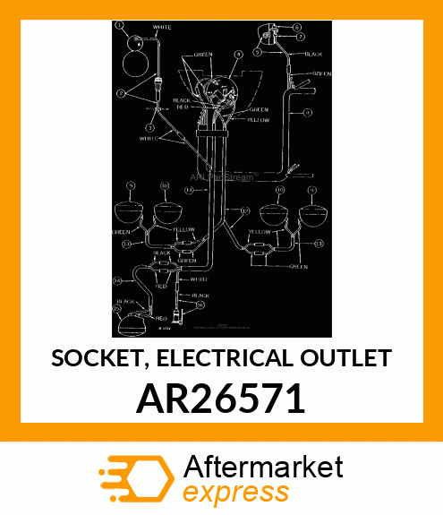 SOCKET, ELECTRICAL OUTLET AR26571