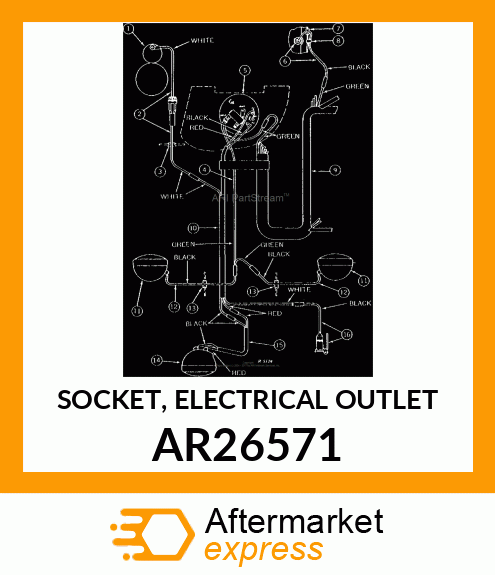 SOCKET, ELECTRICAL OUTLET AR26571