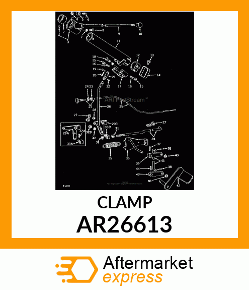 CLAMP,HAND SPEED CONTROL,ASSEMBLY AR26613
