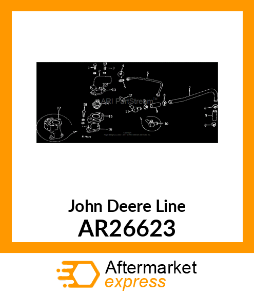 LINE,WATER BYPASS AR26623