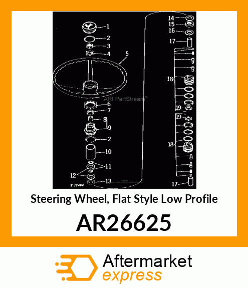 WHEEL,STEERING AR26625