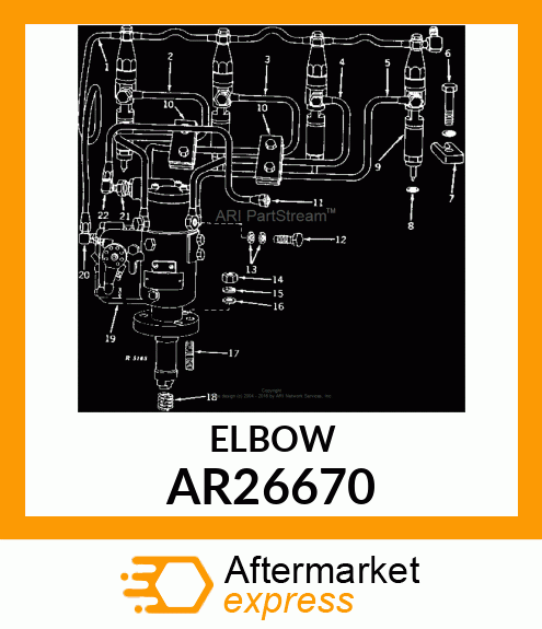 ELBOW,90 DEGREE AR26670