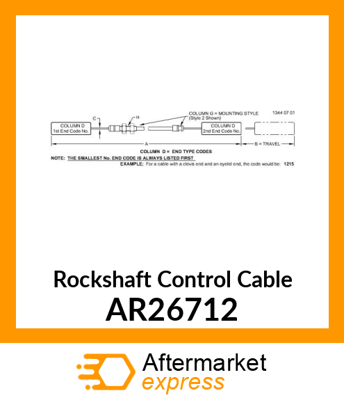 CABLE,PUSH AR26712