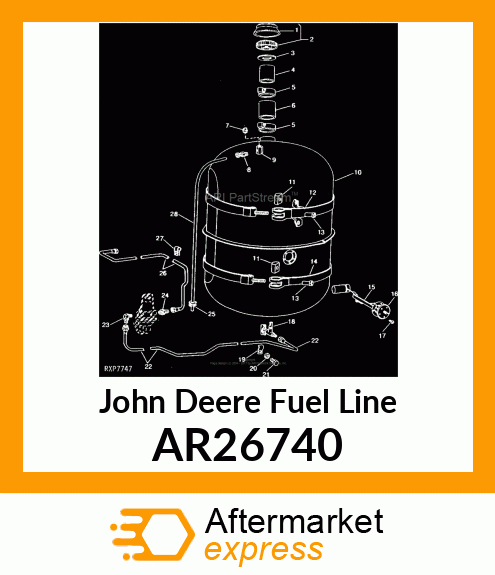 LINE,FUEL AR26740