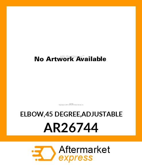 ELBOW,45 DEGREE,ADJUSTABLE AR26744