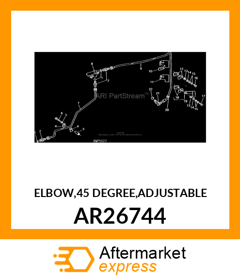 ELBOW,45 DEGREE,ADJUSTABLE AR26744