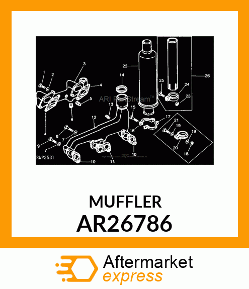 MUFFLER AR26786