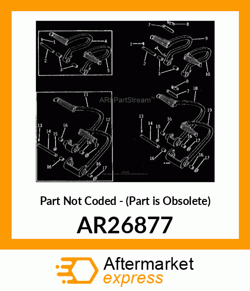 Part Not Coded - (Part is Obsolete) AR26877