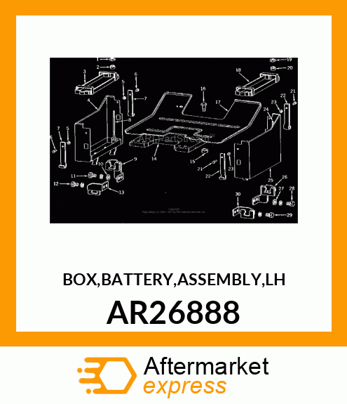 BOX,BATTERY,ASSEMBLY,LH AR26888