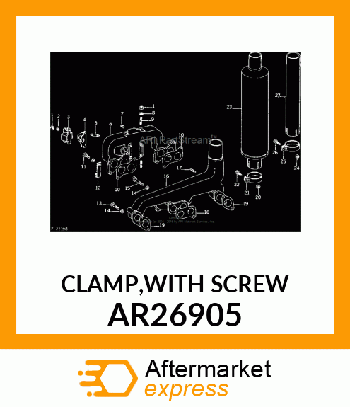 CLAMP,WITH SCREW AR26905